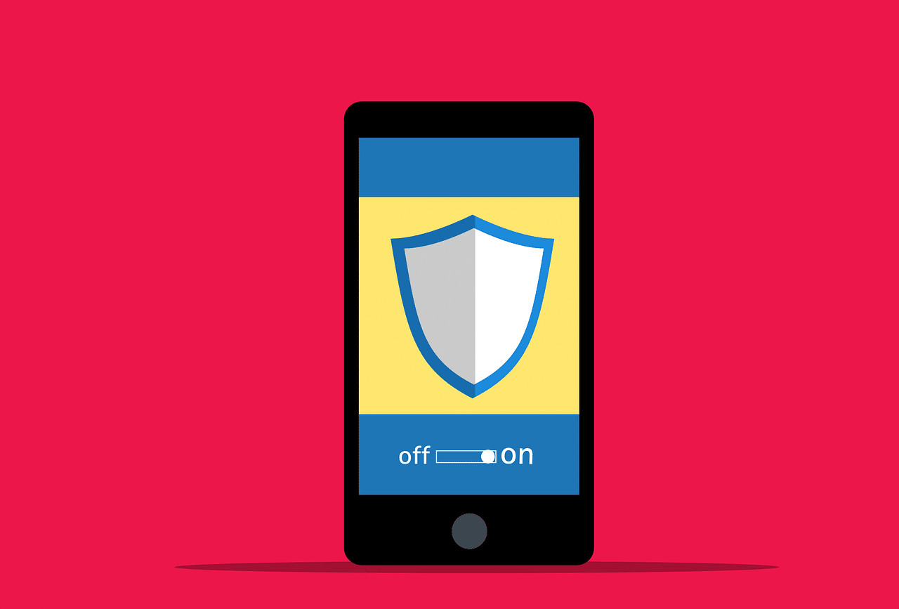 Free cyber security phone login vector