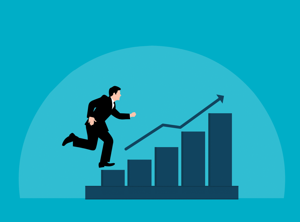 Free success investment business vector